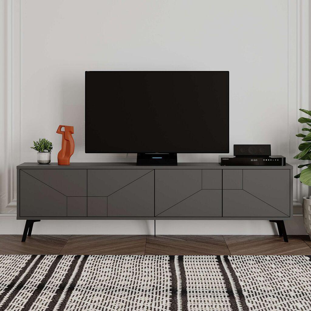 Комода за телевизор Hanah Home Dune, 180 см, антрацит