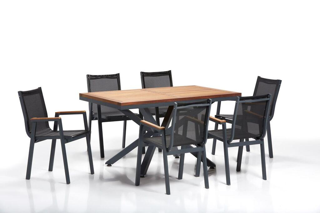 Комплет градинарски мебел Hanah Home Sydney 2, црн