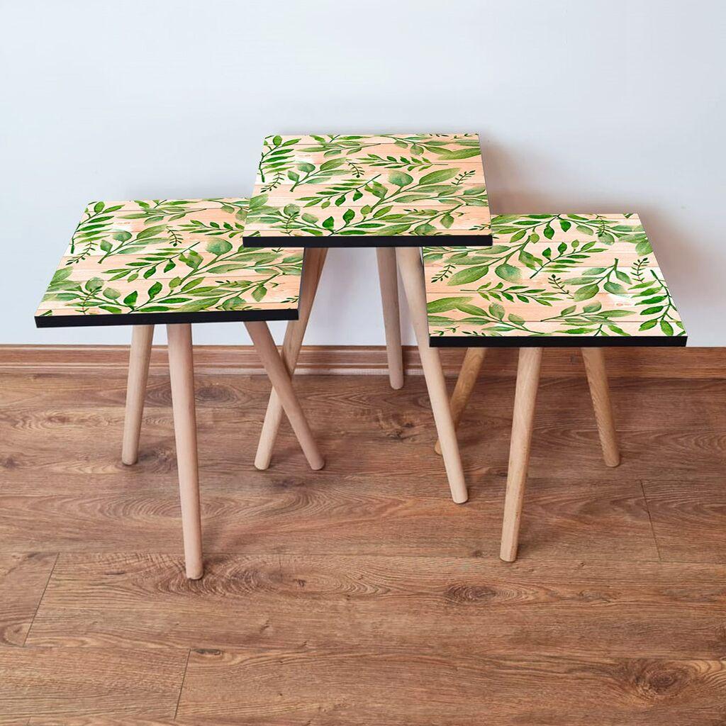 Комплет масички за кафе Hanah Home 3Shp261, 3 парчиња, шарени