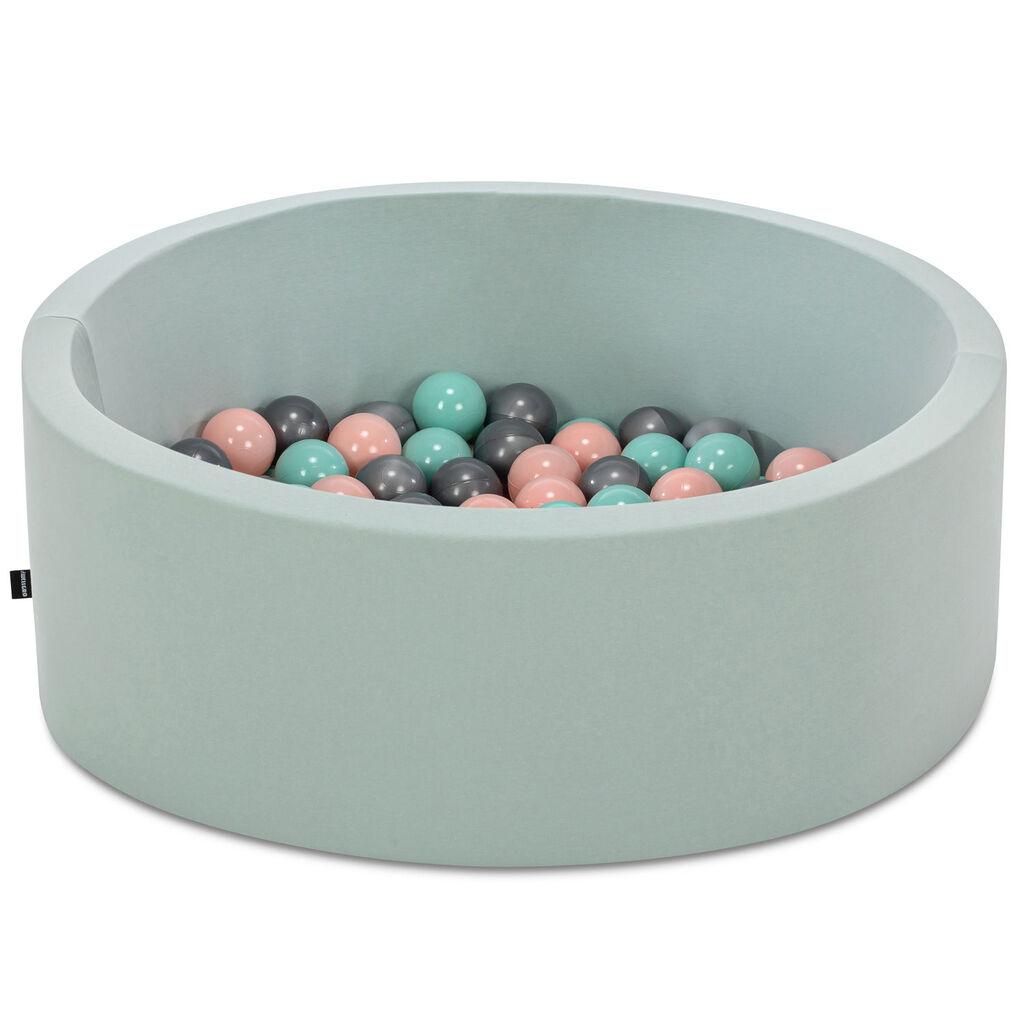 Базен со топчиња Aberto Design, Bubble Pops v9, 85x85x30 см, во боја на ментол