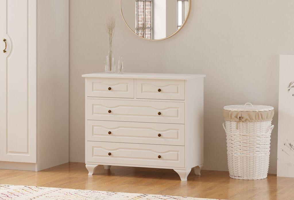 Комода Hanah Home Rb-180, 90x86x40 см, бела
