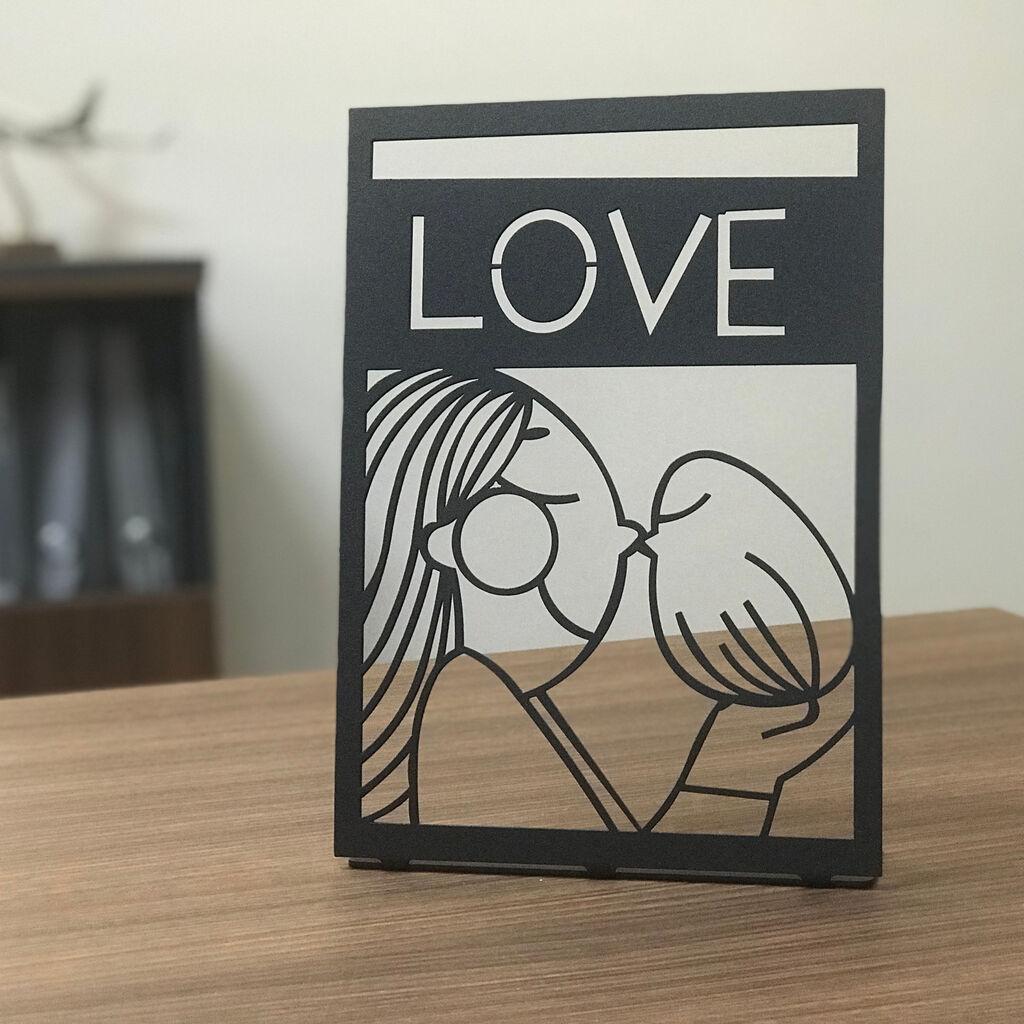 Декоративна фигура на Aberto Design Only Love Pod, 2 мм, црна