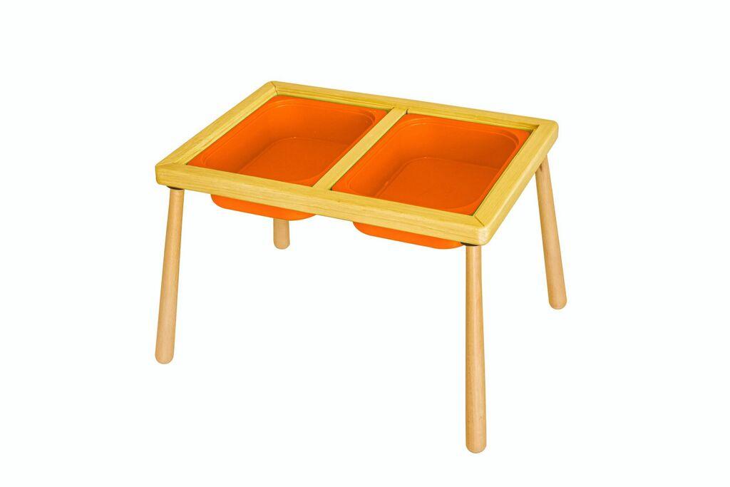Детска маса Hanah Home, 53x52x74 см, портокалова
