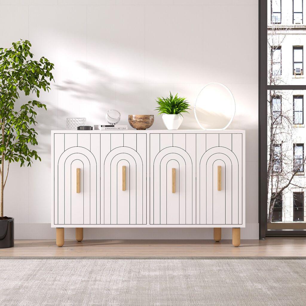 Hanah Home Console Tiger, 120x73,6x29,6 см, бела