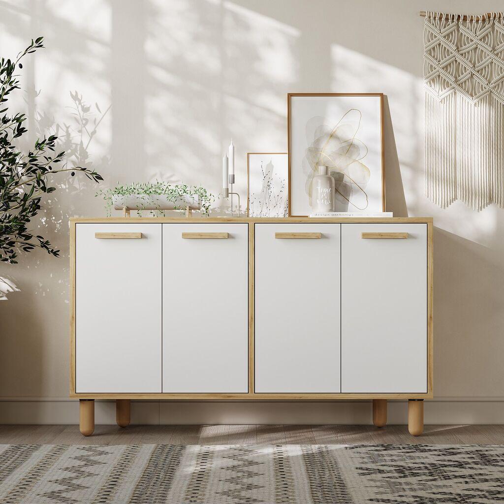 Hanah Home Console Venice, 120x73,6x29,6 см, бел даб