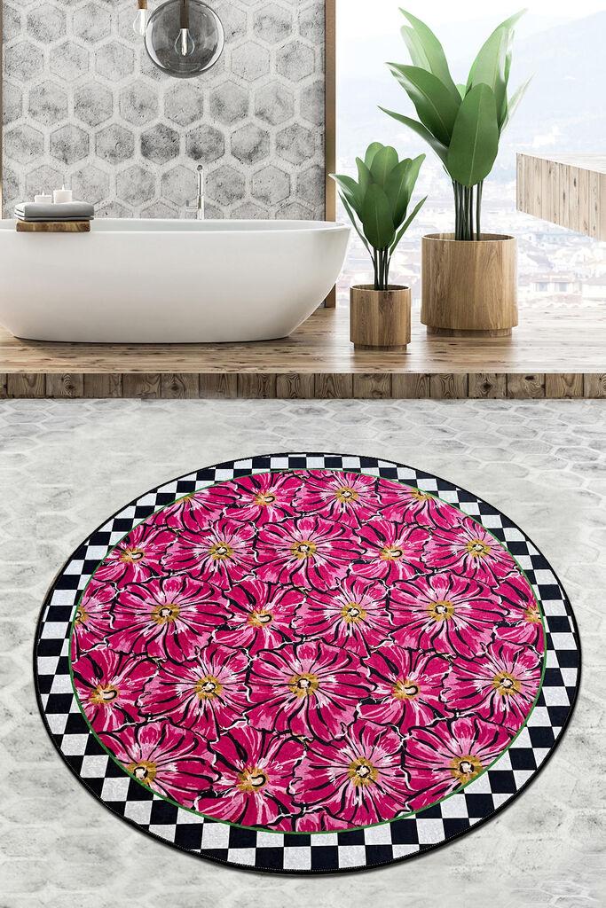 Простирка за бања L'essentiel Maison Habena, 100cm, розова