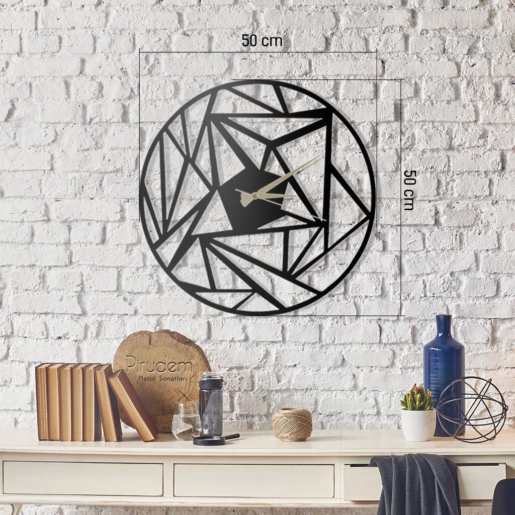 Wallity dzиден часовник Перспектива, 50 x 50 см, црн