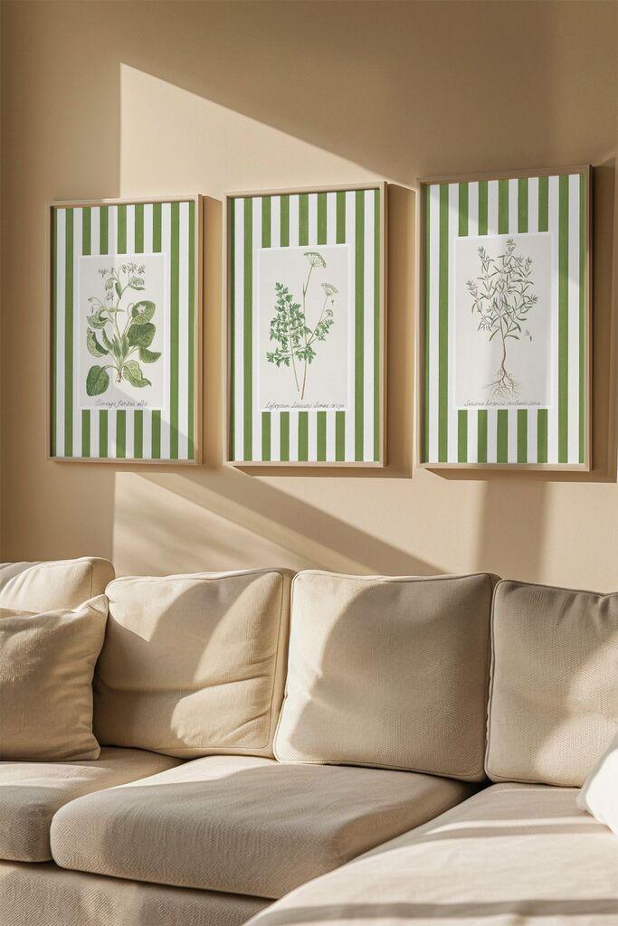 Слика во рамка Wallity Artsmdf3Lu3, 33x48 см, 3 дела