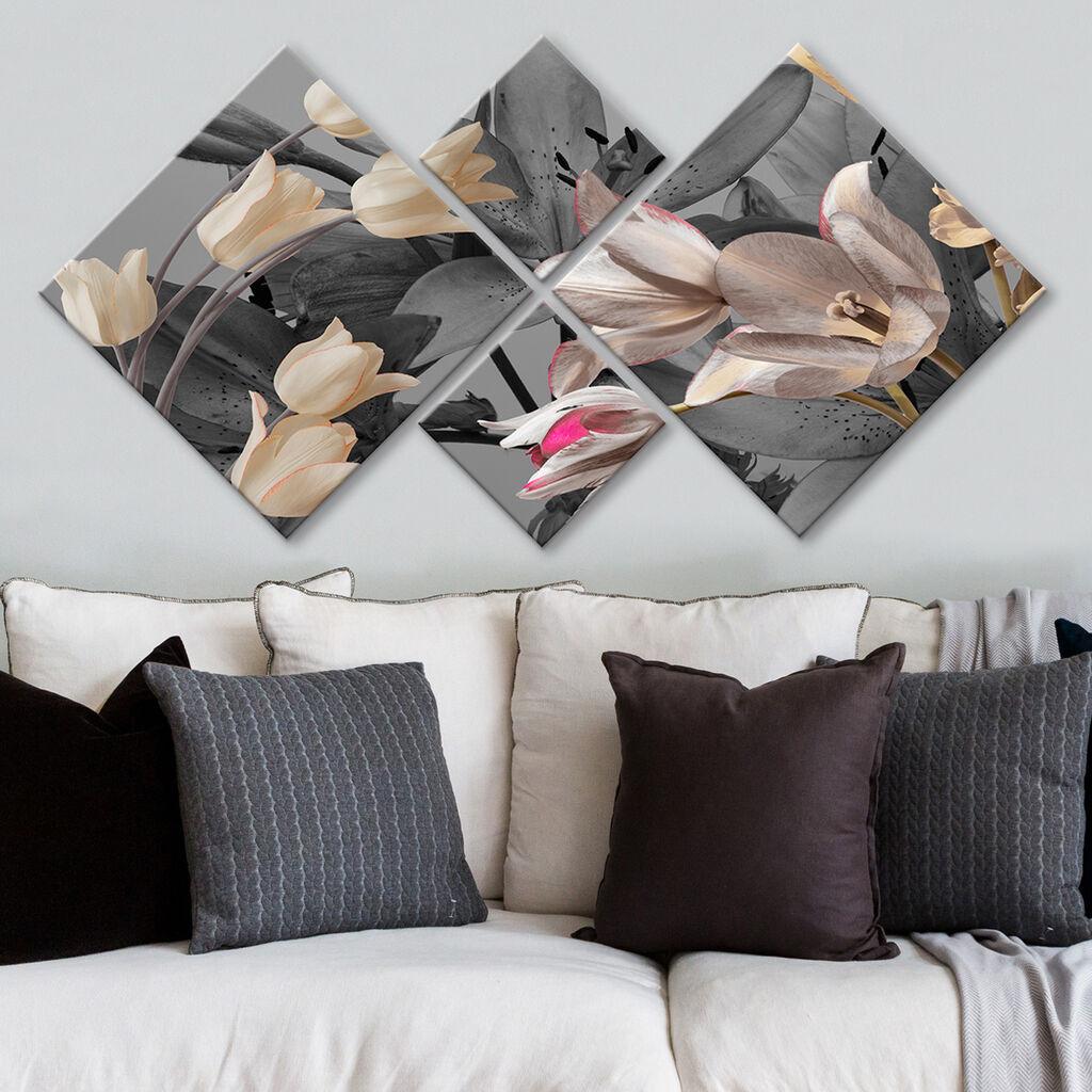 Слика Wallity 4MDF1780975829, 60x115 см, 4 дела