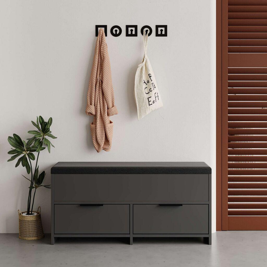 Полица за чевли Hanah Home Cove, 106x50x34 см, Антрацит