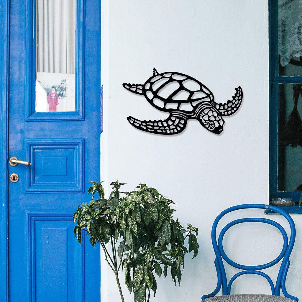 Wallity декорација за dzид Caretta Caretta, 53x30 см, 1,2 мм, црна