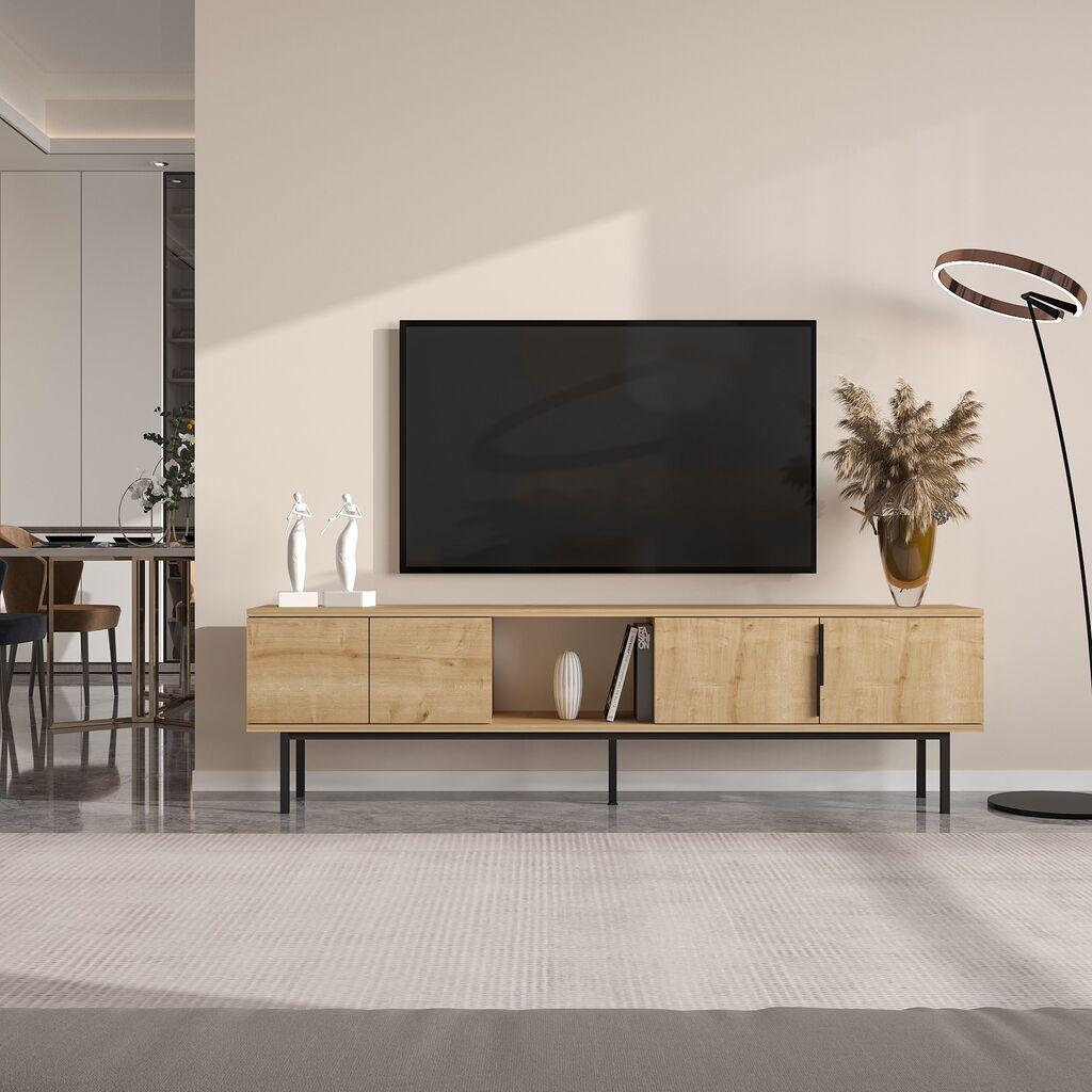 Комода за телевизор Hanah Home Ramsey, 180x50x29,6 см, даб