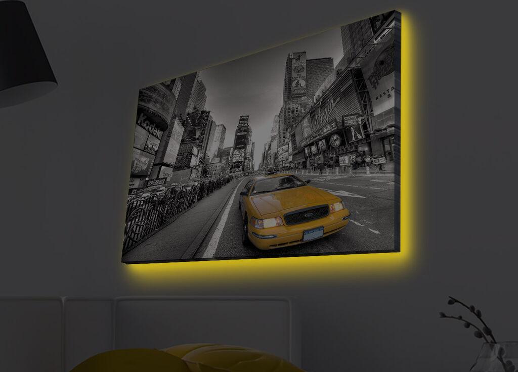 Слика „Волити" на платно со LED осветлување 45x70 см