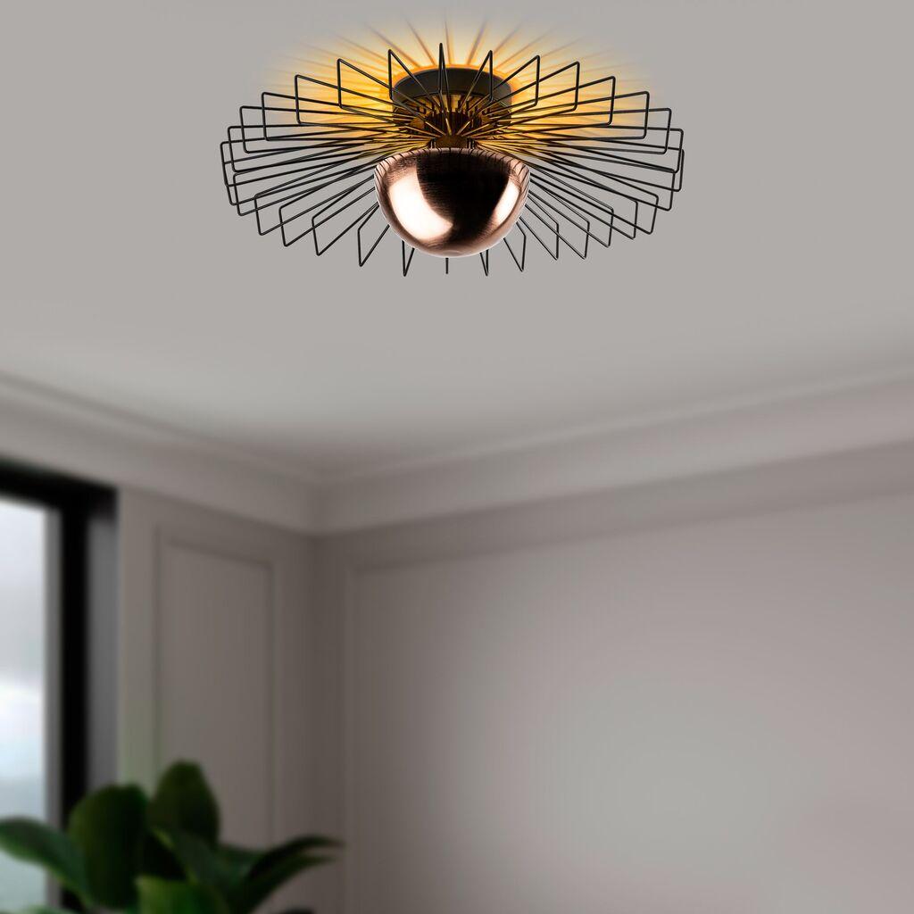 Opviq Luster Kaya-15225, 60x60x24, IP20, бакарно-црна