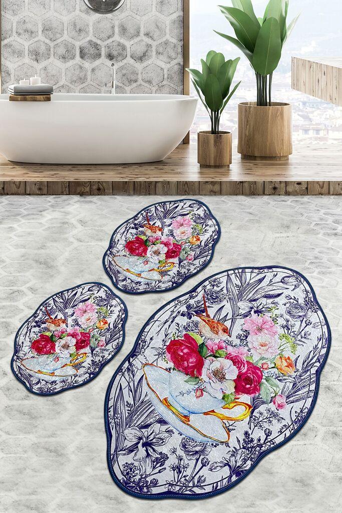 L'essentiel Maison Сет од 3 килими за бања Шарени