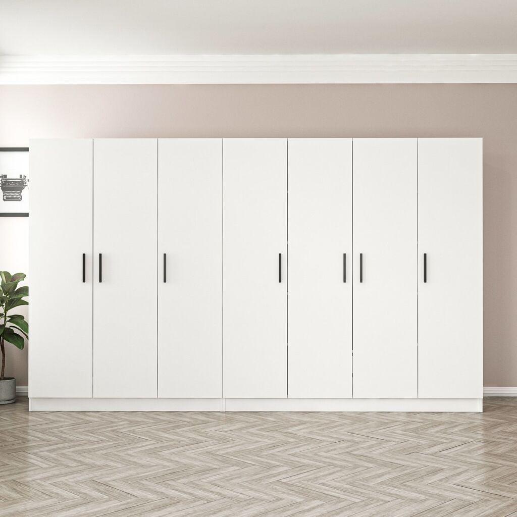 Гардеробер Hanah Home Kale 3809, 315x210x52 см, бел