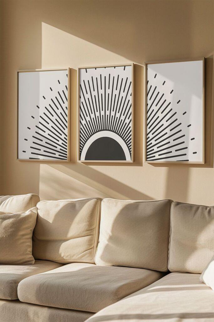 Слика во рамка Wallity Artvmodel39, 33x48 см, 3 дела