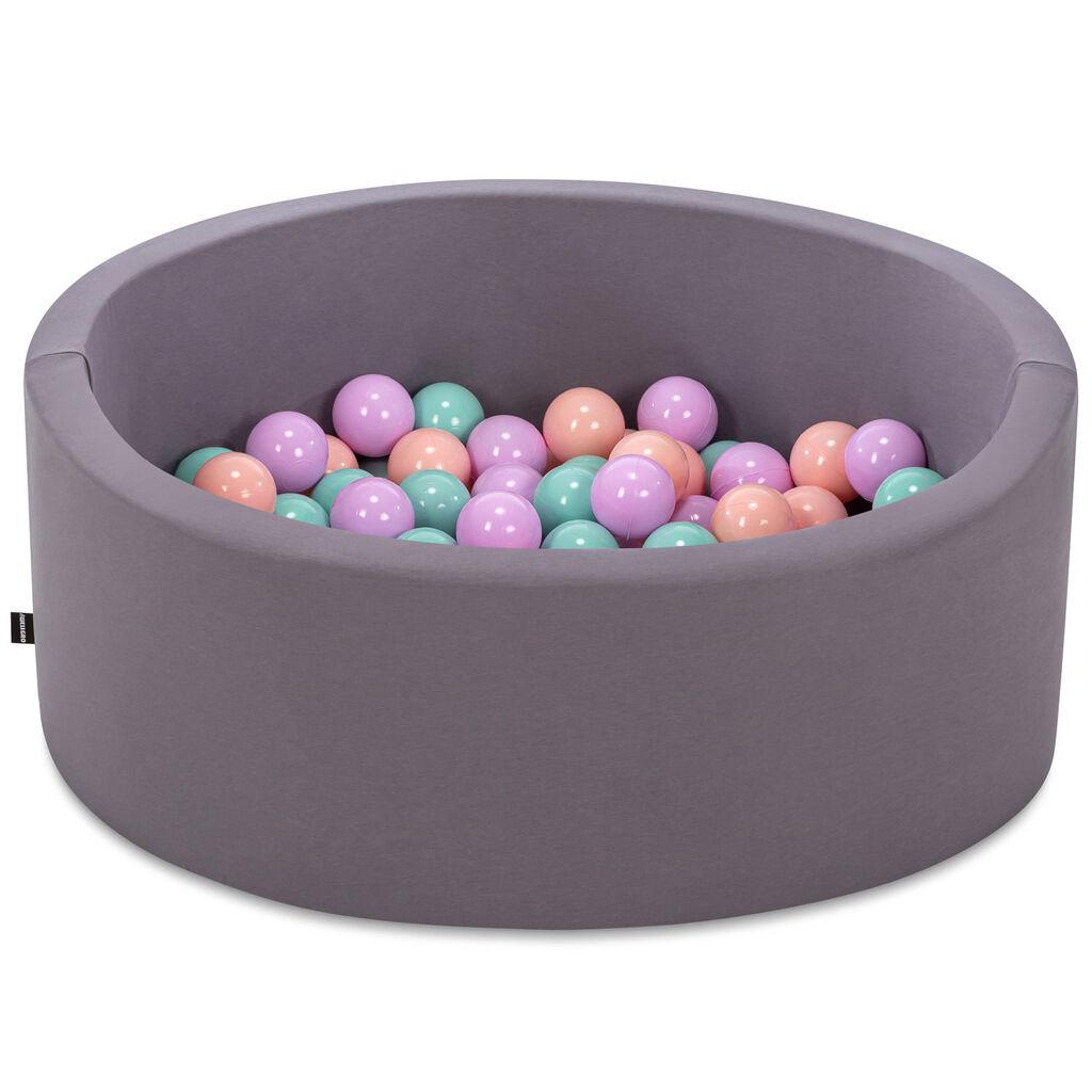 Базен со топчиња Aberto Design, Bubble Pops v14, 85x85x30 см, сив