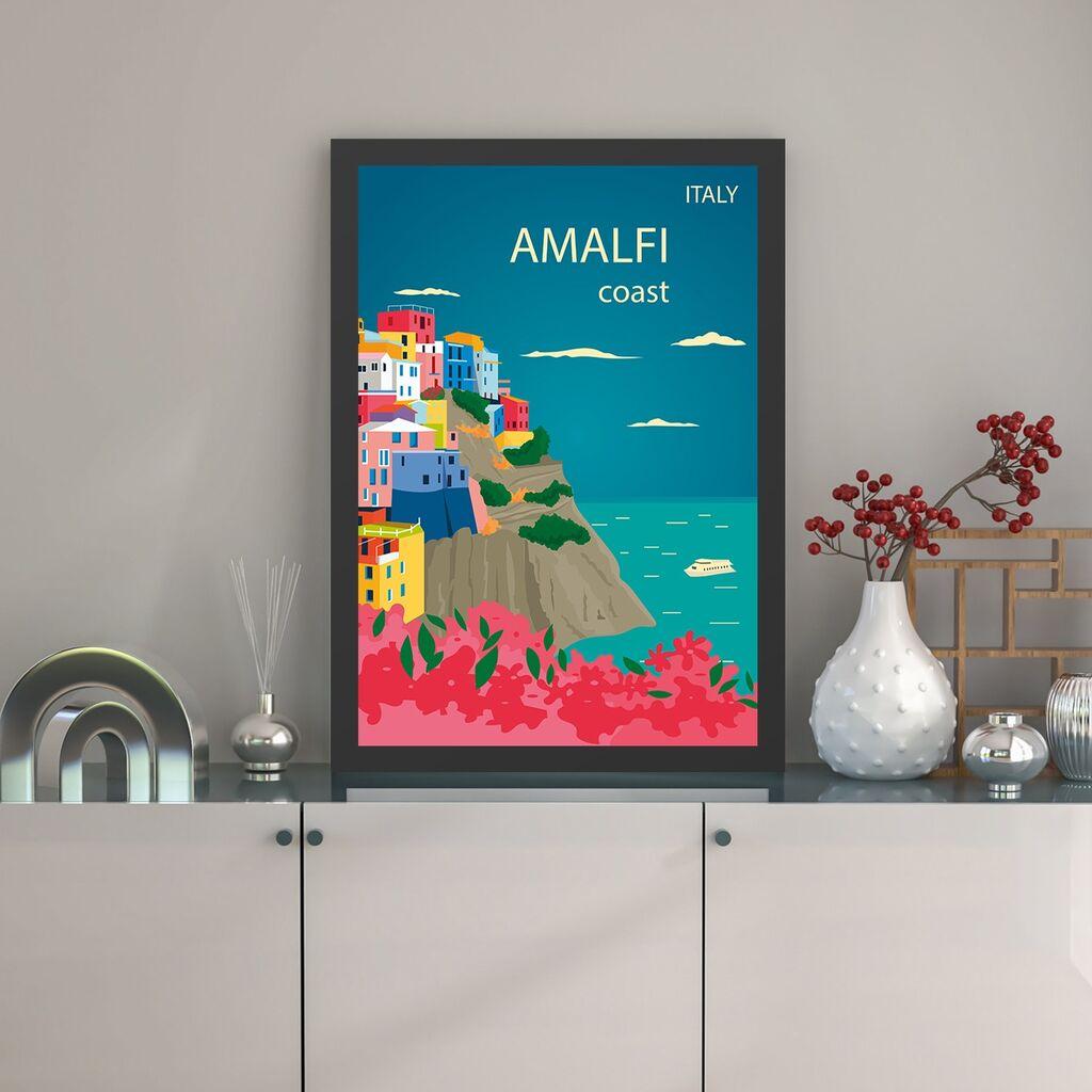 Врамена слика Wallity Амалфи, 55x75 см