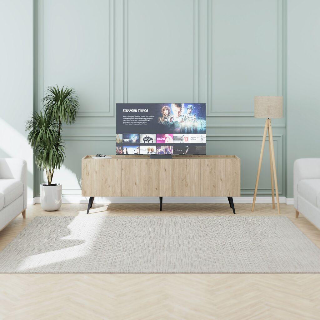 Комода Hanah Home TV Tvc-740-Ff-1, 180x62x41 см, даб