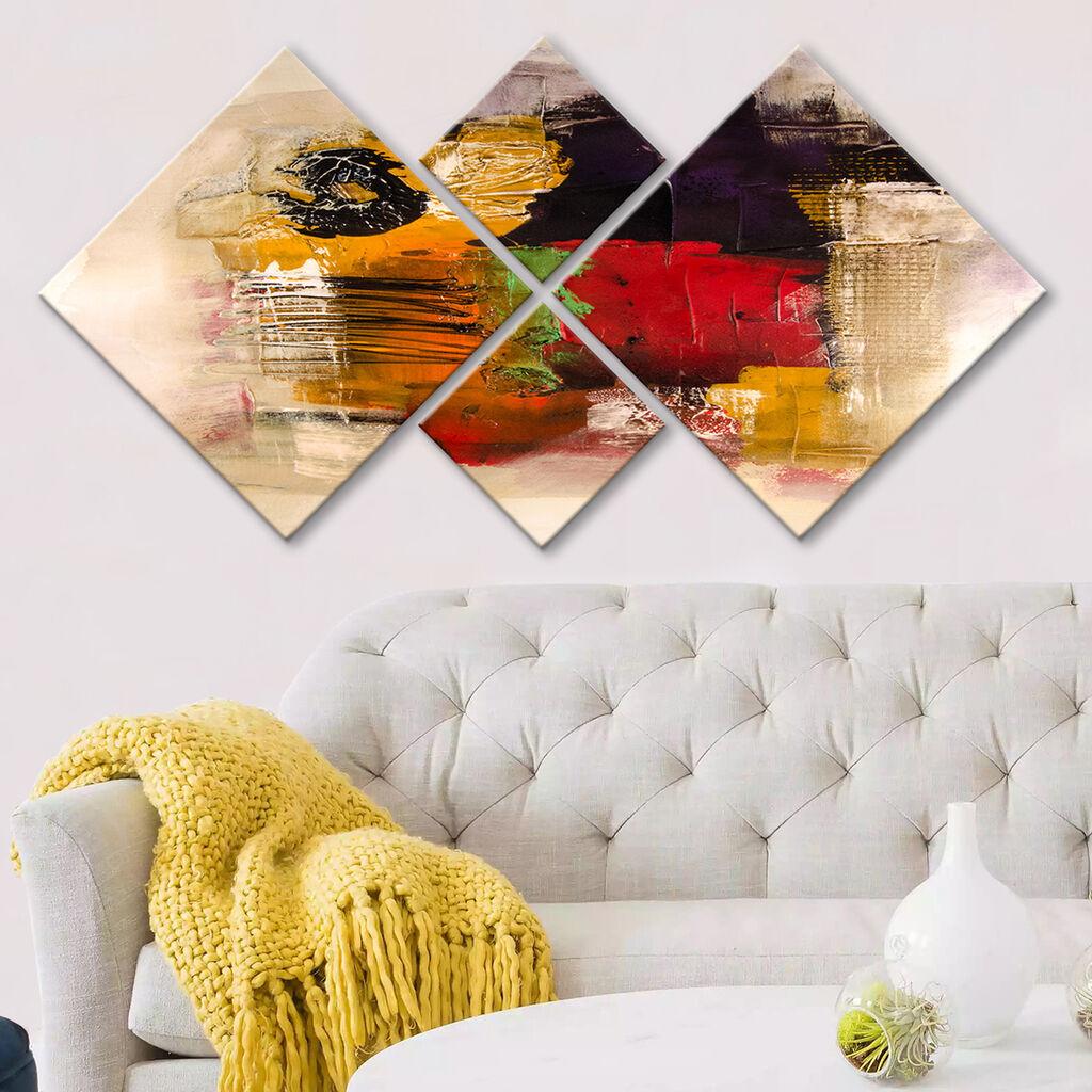Слика Wallity 4MDF57105609, 60x115 см, 4 дела