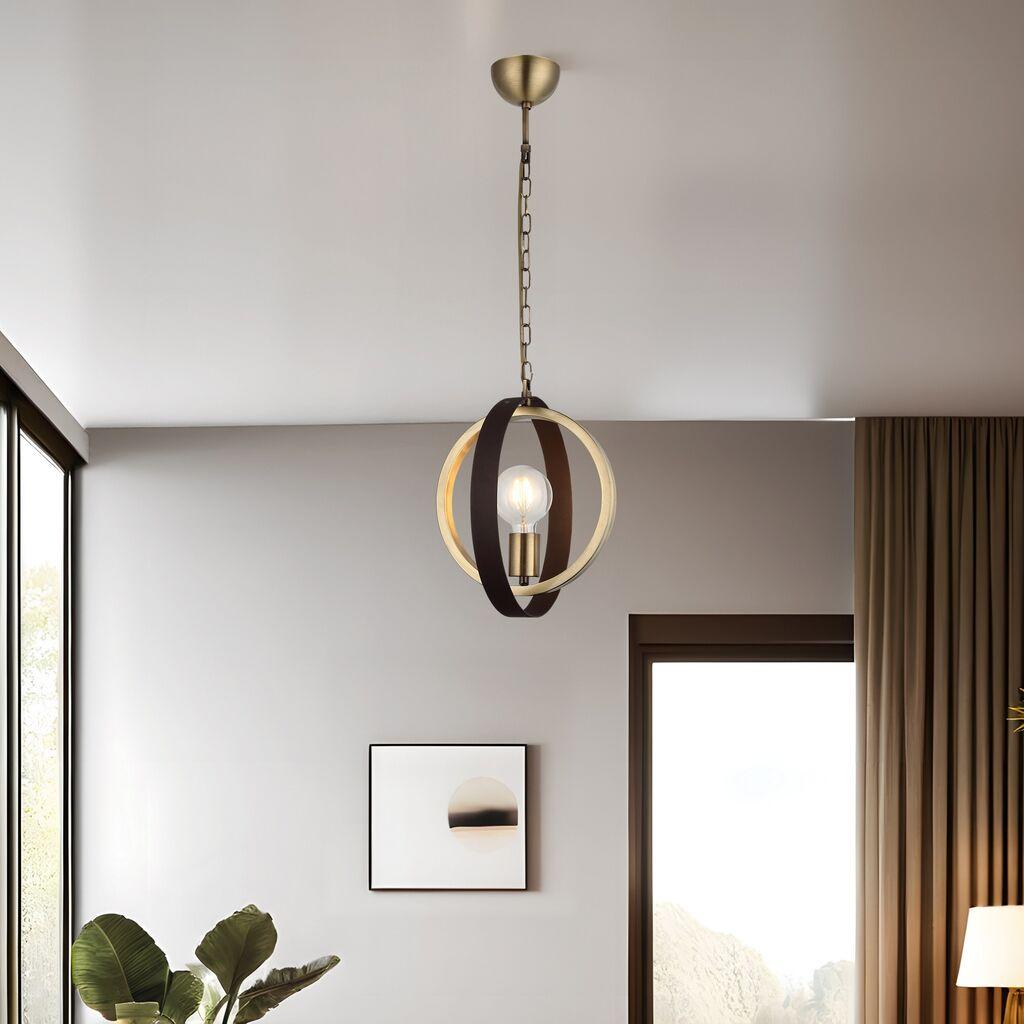 Opviq Luster Tado-75-01, 10x10x5cm, 62cm, IP20 Кафеаво-златна боја