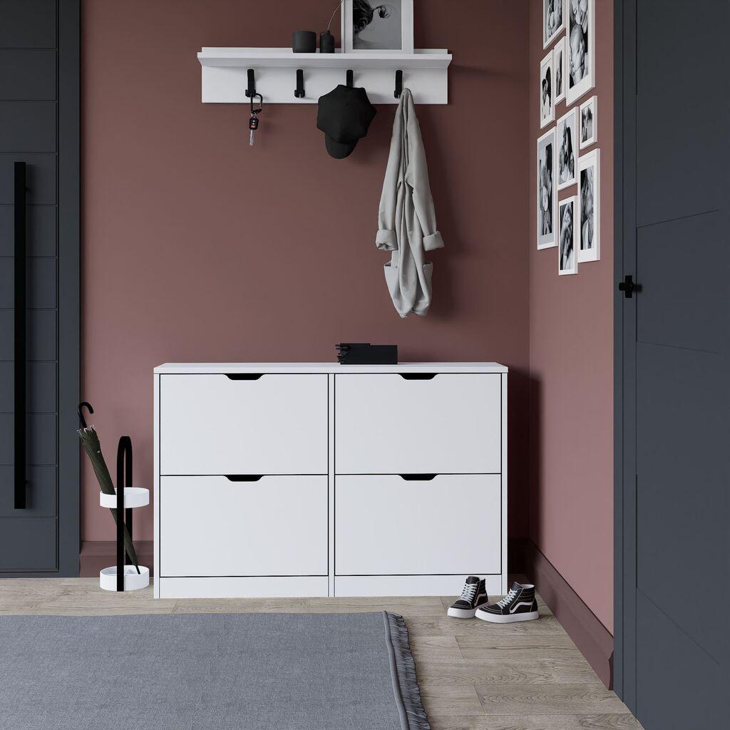 Hanah Home Чевларник 120,5X79,2X30 Cm Бела