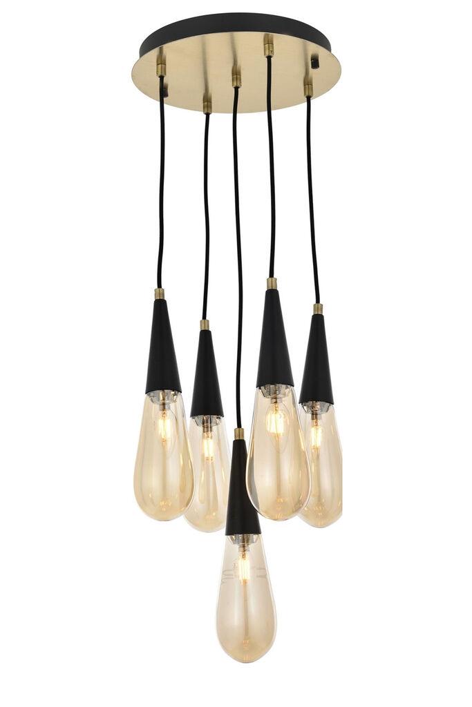 Opviq Luster AV-4236-5ET, 90x33cm, IP20, 220V-240V, златно-црни бои