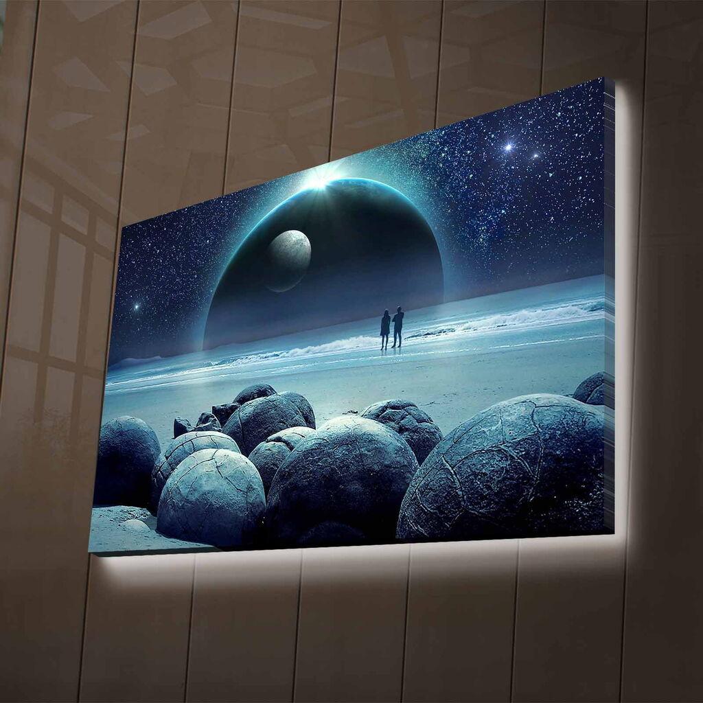 Слика „Волити" на платно со LED осветлување 45x70 см