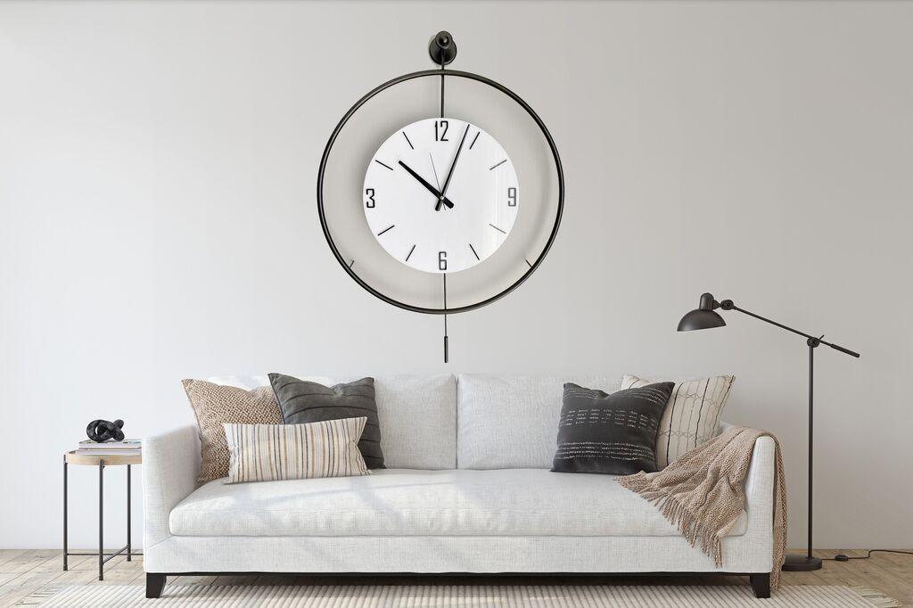 Wallity dzиден часовник 58x80x7 см, црн