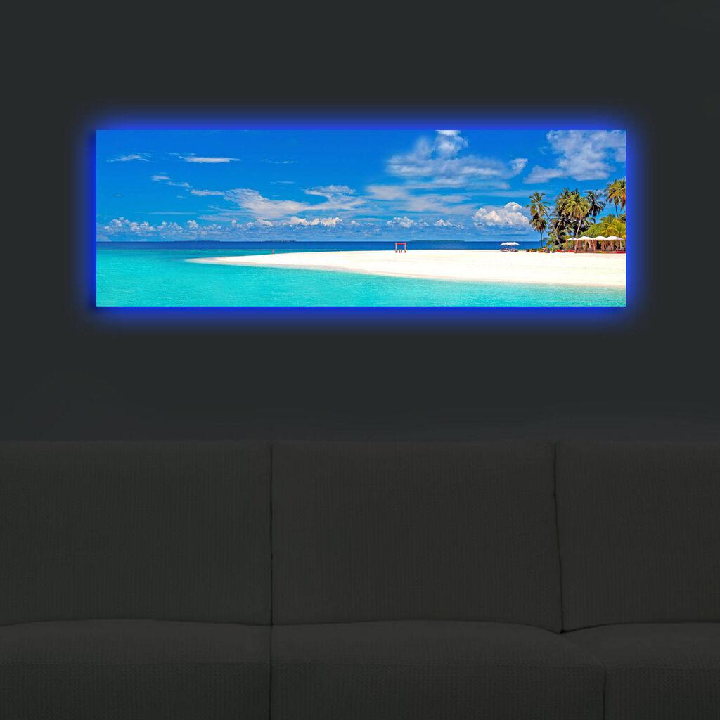 Слика „Волити" на платно со LED осветлување 30x90 см