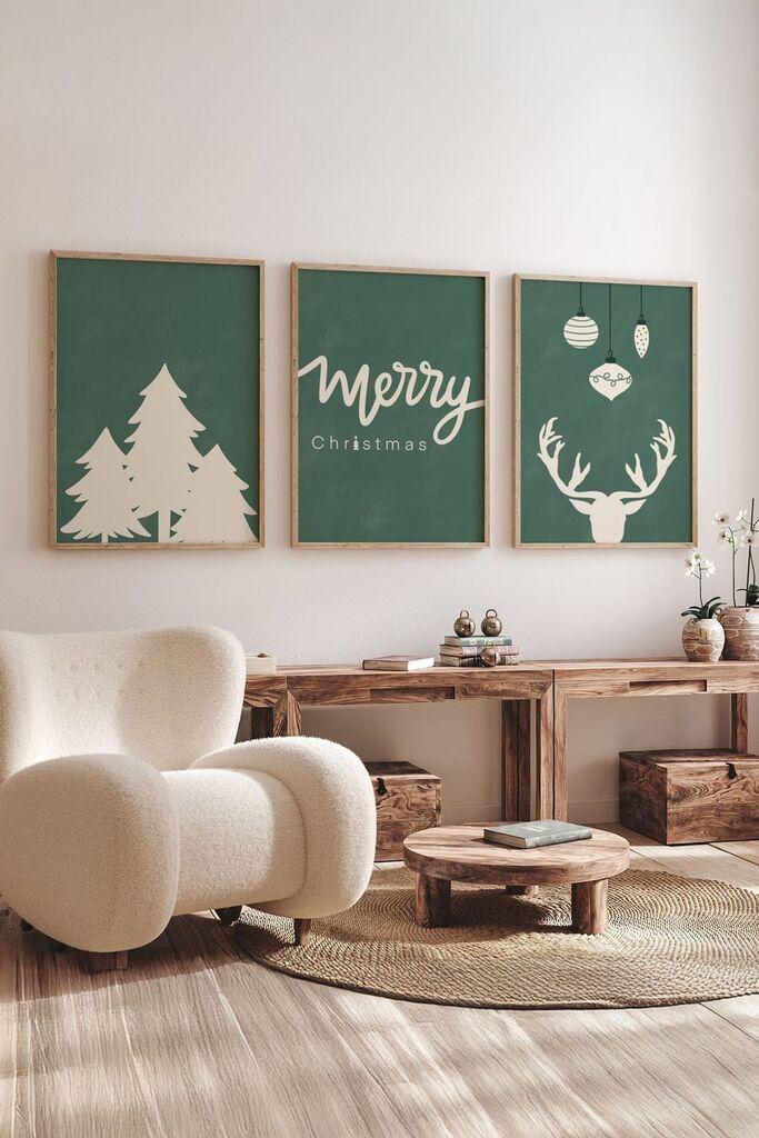 Врамена слика Wallity Nwyearmdl12, 33x48 см, 3 дела