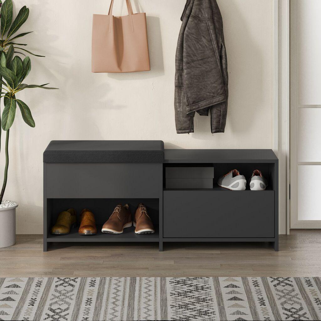Полица за чевли Hanah Home Filux, 120,3x51x40,5 см, Антрацит
