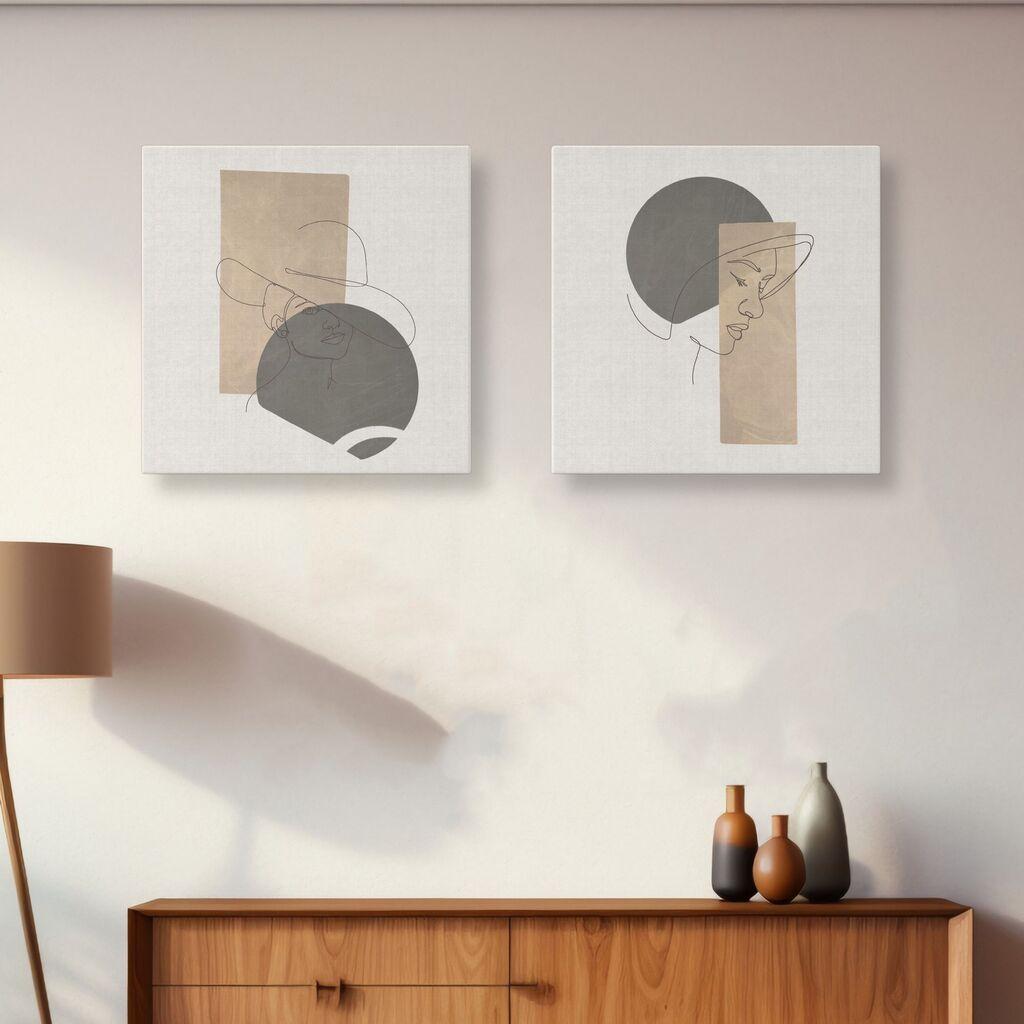 Wallity слика ASR_CNVS25-5, 40x40 см, 2 дела