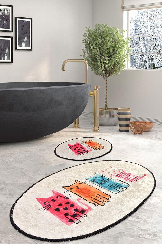 Простирка за капење L'essentiel Maison Baby Cats, 2 парчиња, Шарена