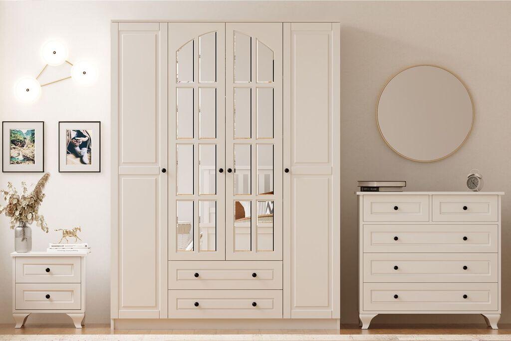 Комплет мебел за спална соба Hanah Home RB-015, бел