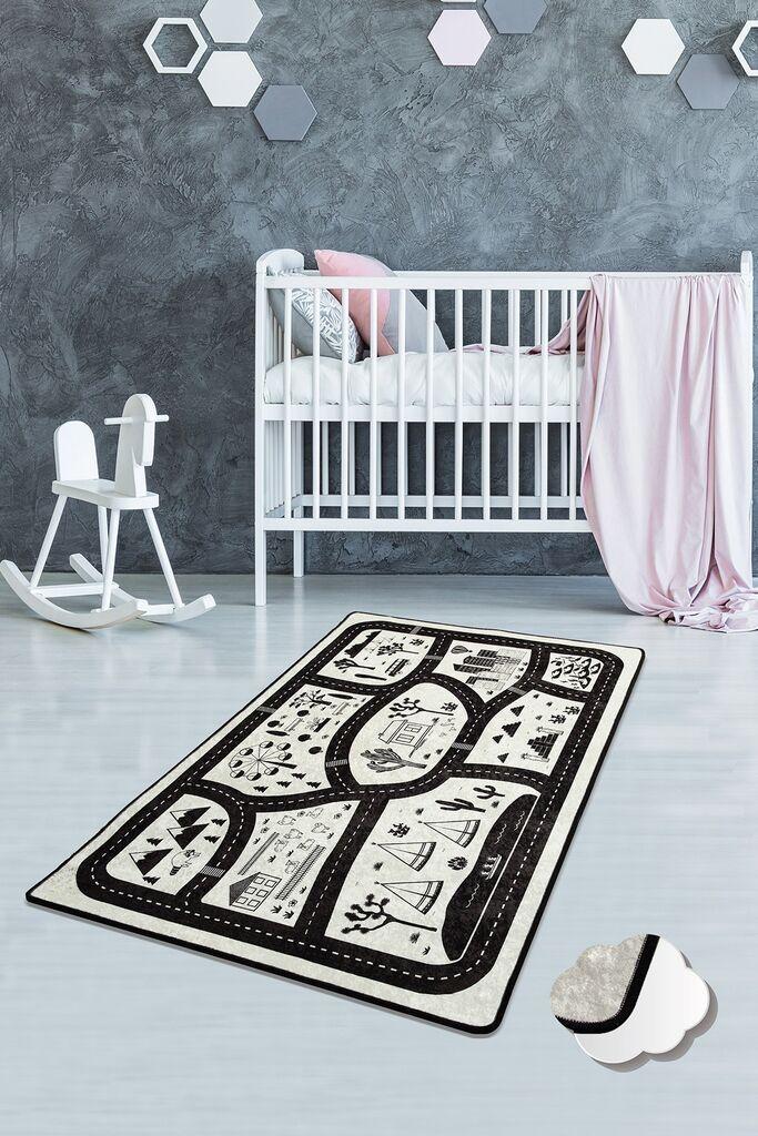 Тепих Conceptum Hypnose Black City, 100x160 см, во боја на шарени бои