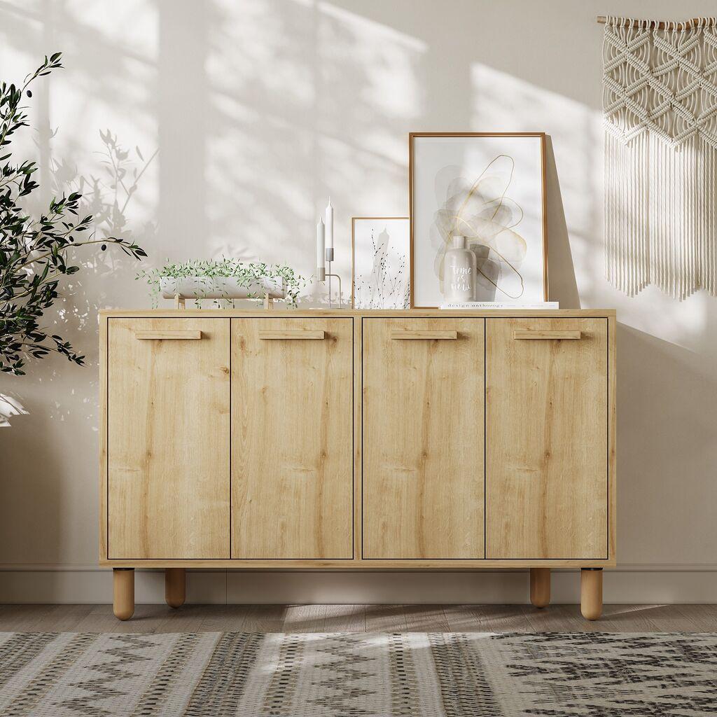 Hanah Home Console Venice, 120x73.6x29.6 см, даб