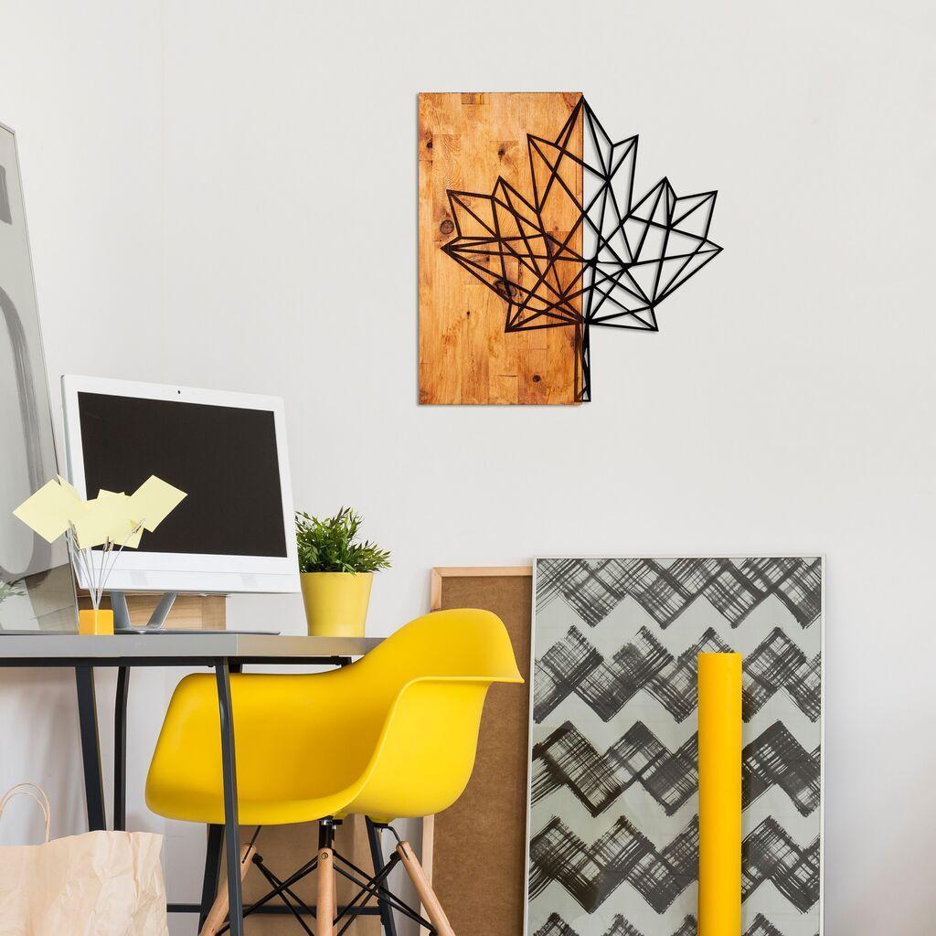 Wallity декорација за dzид Лист, 56 x 58 см, кафеава