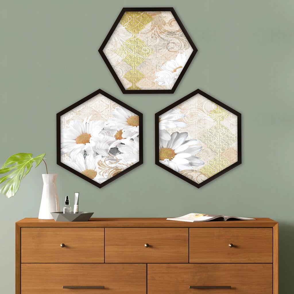 Wallity врамена слика 6GEN1067825636, 35x35 см, 3 дела