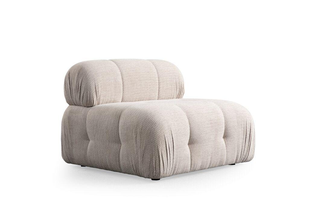 Фотелја „Atelier del Sofa Petite O1", 108 x 108 x 83 см, 95 x 95 x 75 см, крем боја
