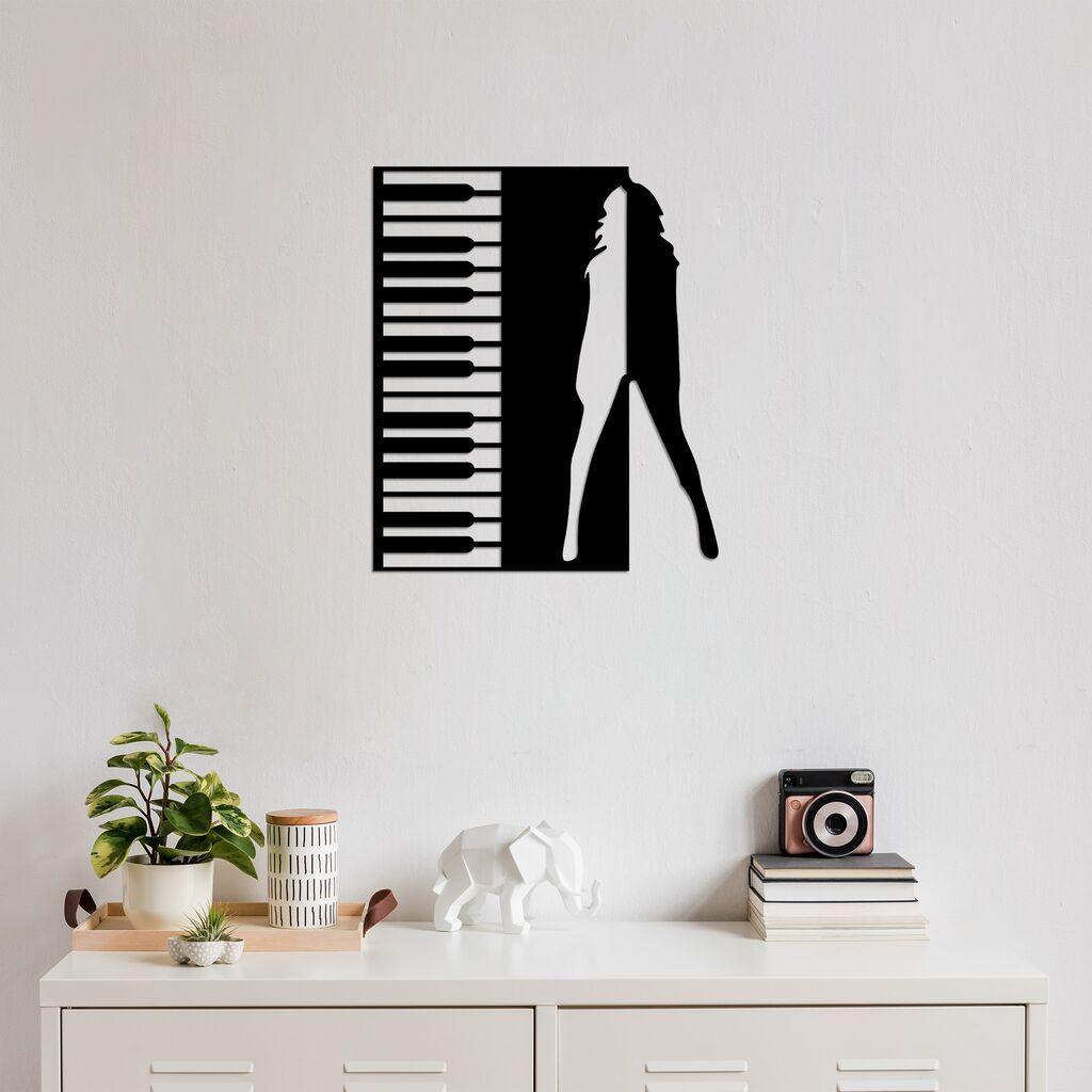 Wallity декорација за dzид Танц, 60 x 70 см, црна