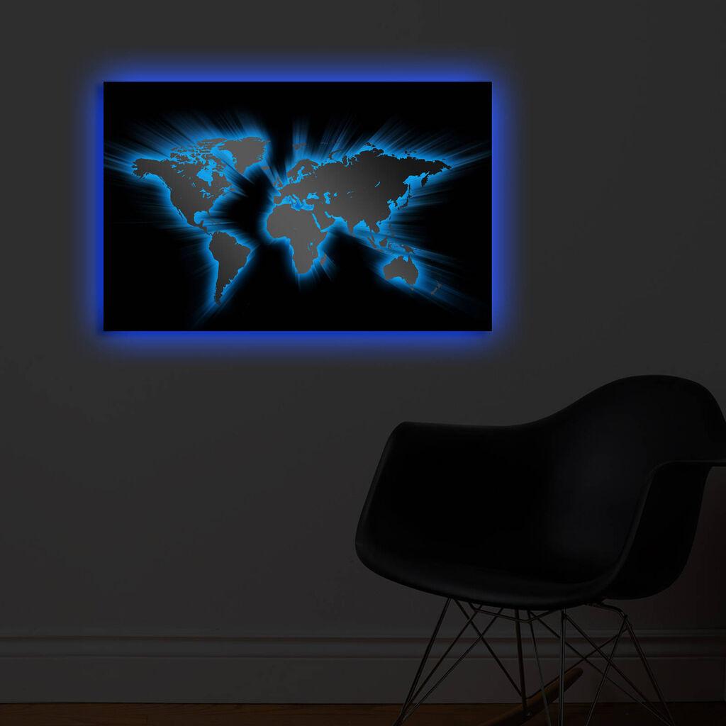 Слика „Волити" на платно со LED осветлување 45x70 см