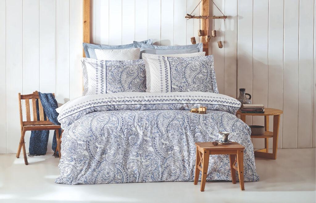 Комплет постелнина L'essentiel Maison Paisley, 160x220cm, сина