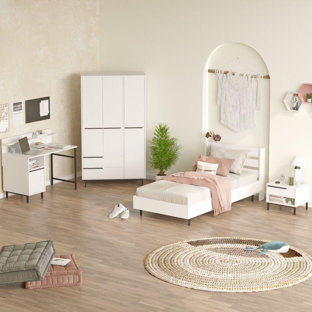 Комплет спална соба Hanah Home за тинејџери ON24-W, бела