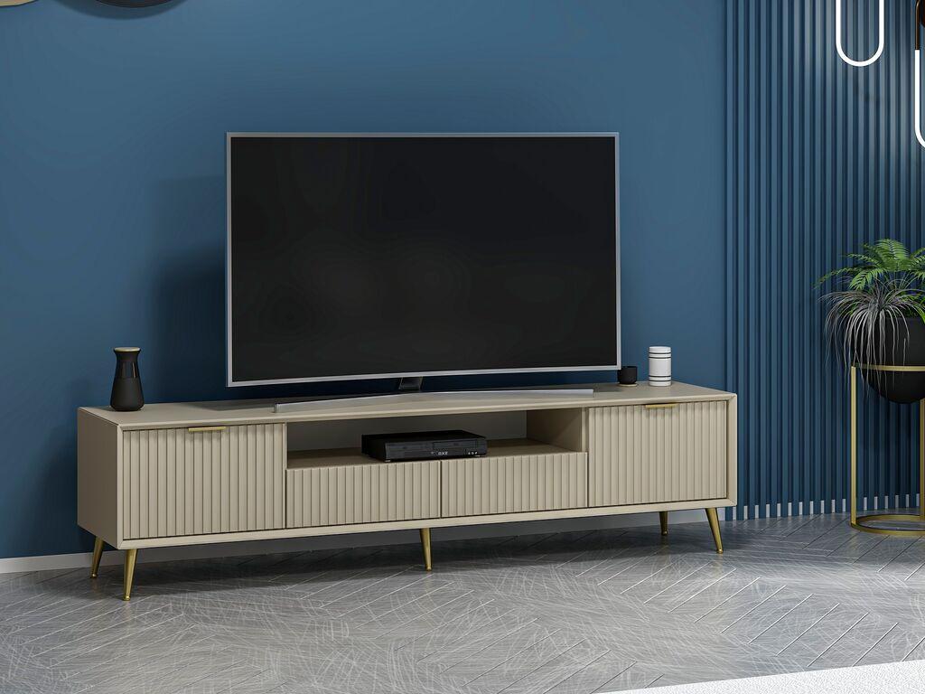 Комода за телевизор Hanah Home Luxe, 180x45x35 см, песоклива