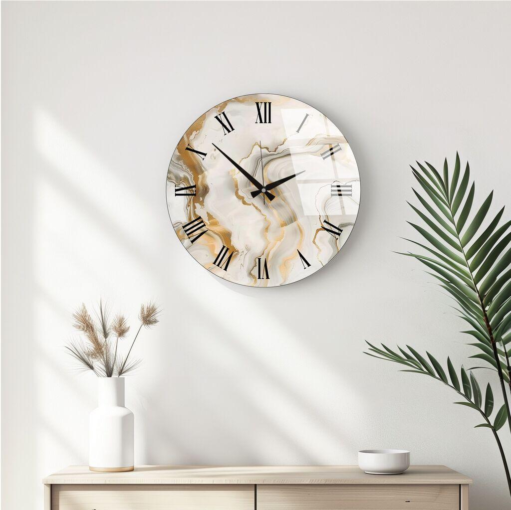 Wallity dzиден часовник Huhu338, 40 см, бел