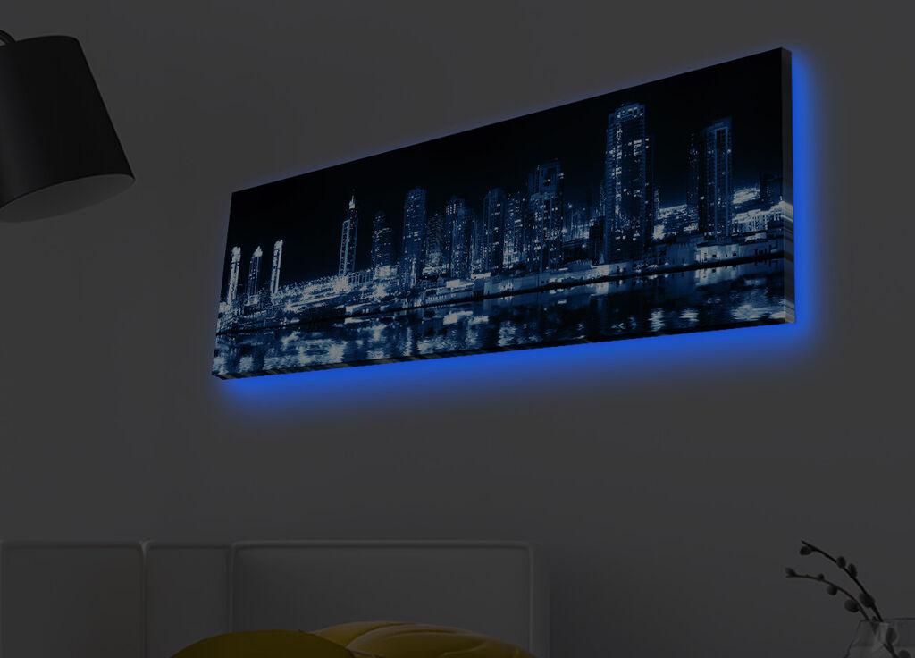 Wallity 3090MDACT 008 Декоративна LED слика, 30x90 см
