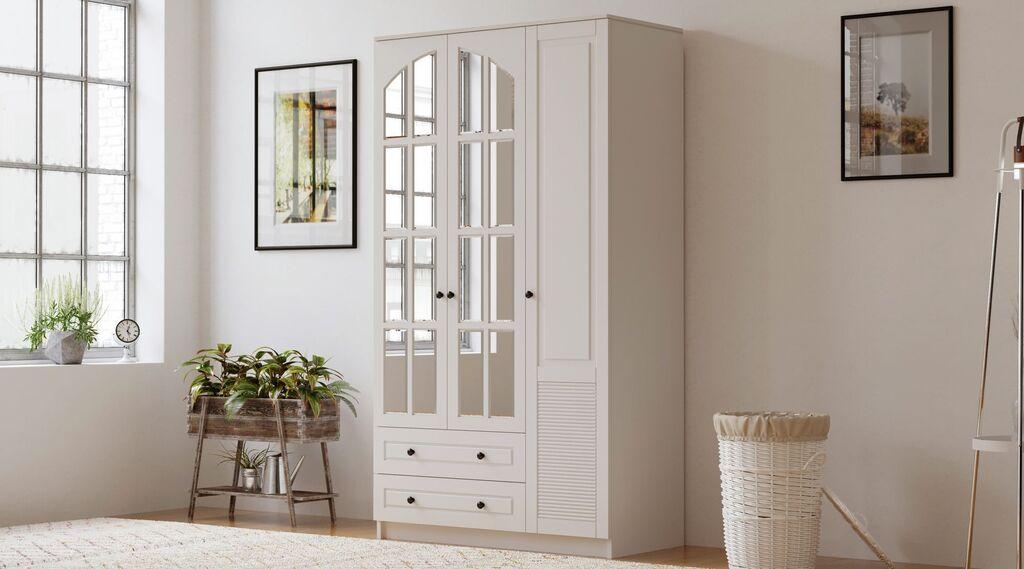 Гардеробер Hanah Home Rb-111, 105x210x52 см, бел