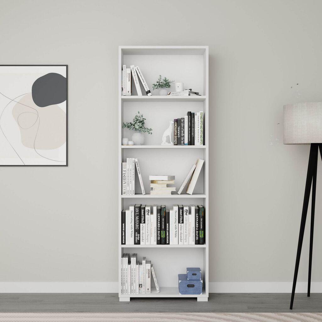 Полица за книги Hanah Home Lucas 1600-110, 64x182x25 см, бела
